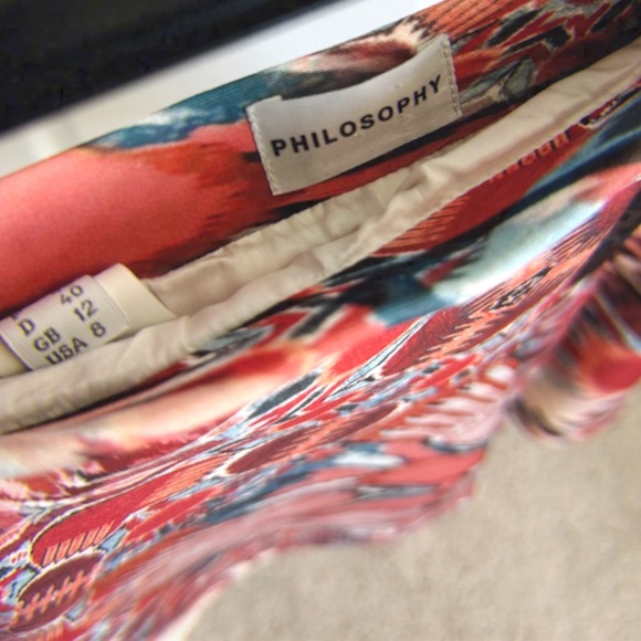 Philosophy abstract a-line skirt - Picture 5 of 5